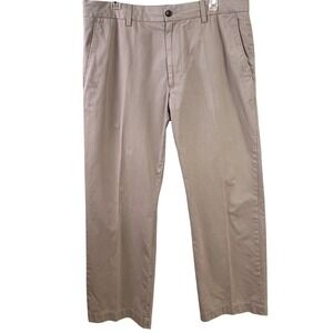 Banana Republic Boot Cut Pinstriped Tan Slacks‎ 100% Cotton 36x30 Men's